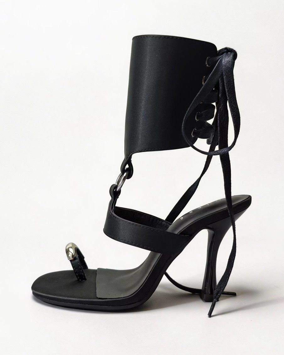 Isla | Ink Black Satin